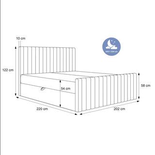 Łóżko kontynentalne Alto