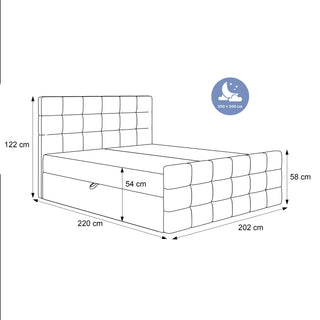 Łóżko kontynentalne Vero