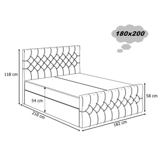 Łóżko kontynentalne Senso
