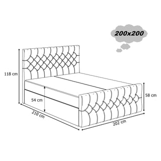 Łóżko kontynentalne Senso