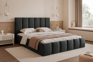 Łóżko tapicerowane slim Solido V – ślizgi