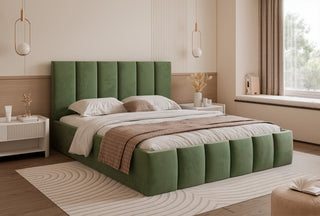 Łóżko tapicerowane slim Solido V – ślizgi