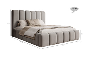 Łóżko tapicerowane LUNA