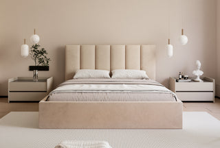 Łóżko tapicerowane slim Solido II ślizgi