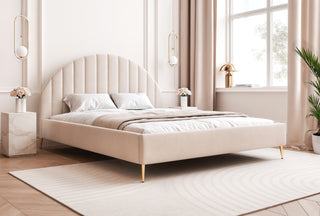 Łóżko tapicerowane slim Solido IX – wysokie nogi