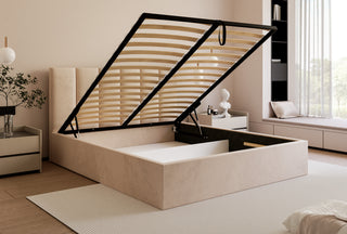Łóżko tapicerowane slim Solido II ślizgi