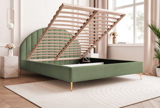 Łóżko tapicerowane slim Solido IX – wysokie nogi