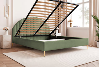 Łóżko tapicerowane slim Solido IX – wysokie nogi