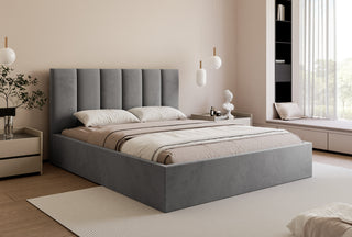 Łóżko tapicerowane slim Solido II ślizgi