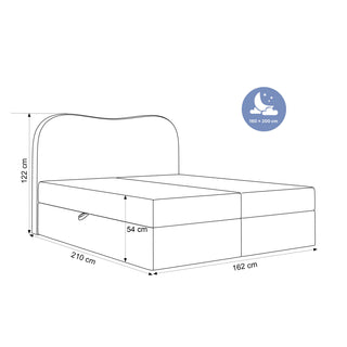 Łóżko kontynentalne Bella